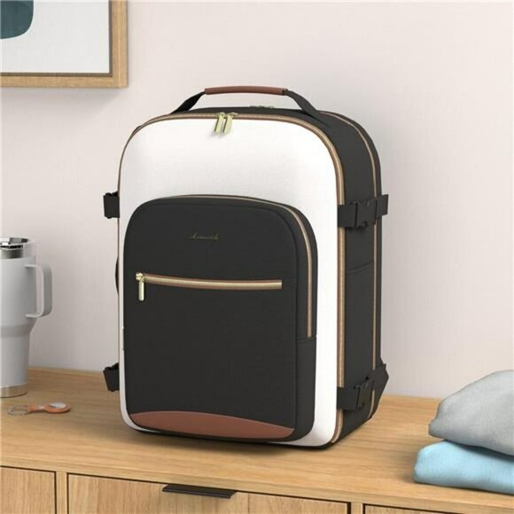 Large Travel Backpack 40L Airline Approved Bag with Packing Cubes Waterproof - Picture 2 of 7